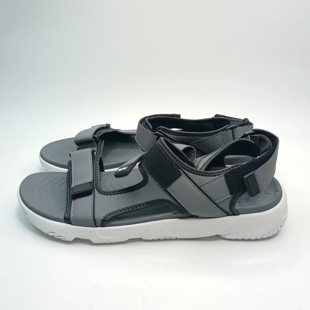 Hurley Oceanside Sport Sandal Men Size 13 Grey Black Adjustable Straps 1961927